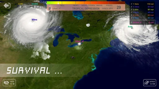Hurricane.io ডাউনলোড করুন – শক্তিশালী হারিকেন গেম খেলুন - Screenshot 2