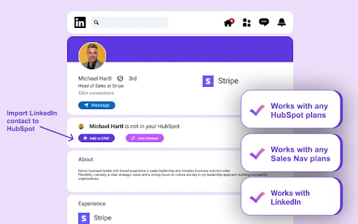 Hublead ডাউনলোড করুন: LinkedIn থেকে HubSpot সিঙ্ক করুন সহজে - Screenshot 2