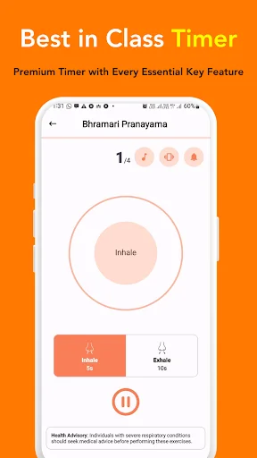 Pranayama Breathing Exercise ডাউনলোড করুন – মানসিক প্রশান্তি ও স্বাস্থ্যের জন্য - Screenshot 8