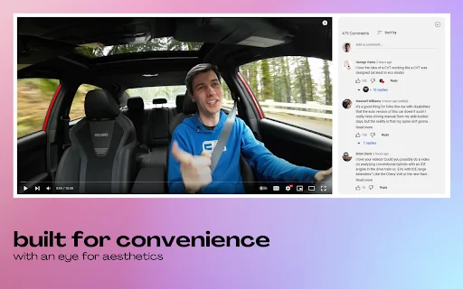 Sidesy: YouTube-এর কমেন্ট সাইডবারে দেখুন – ফ্রি ডাউনলোড - Screenshot 1