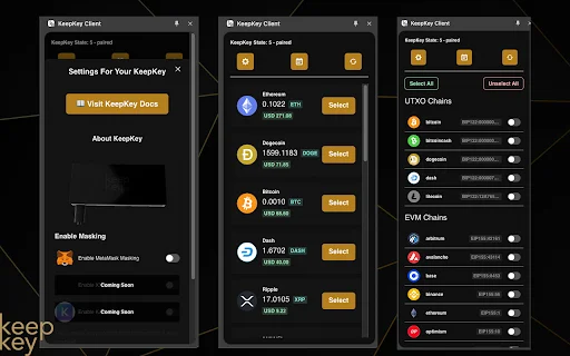 KeepKey Client ডাউনলোড করুন – নিরাপদ ক্রিপ্টো ম্যানেজমেন্ট টুল - Screenshot 1