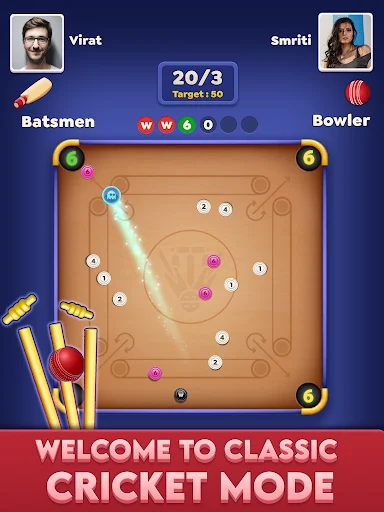 Carrom Cricket ডাউনলোড করুন – সেরা ক্যারাম ও ডিস্ক পুল গেম - Screenshot 11