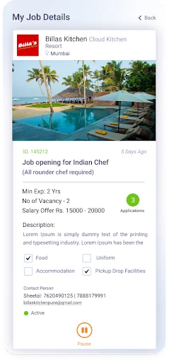 Hotel Jobber Employer অ্যাপ ডাউনলোড করুন – হোটেল স্টাফ নিয়োগের সেরা সমাধান - Screenshot 8