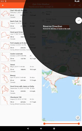 Epic Ride Weather ডাউনলোড করুন – সাইক্লিস্টদের জন্য সেরা আবহাওয়া অ্যাপ - Screenshot 18