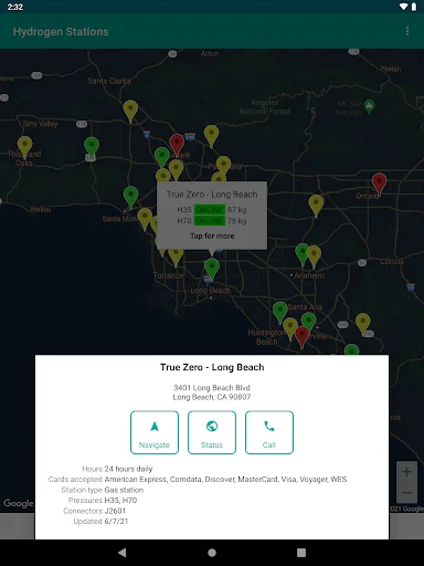 Hydrogen Stations USA ডাউনলোড করুন – হাইড্রোজেন ফুয়েল স্টেশন খুঁজুন - Screenshot 19