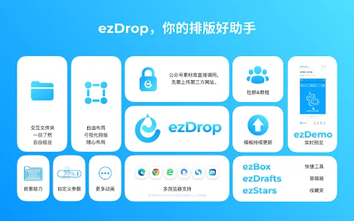 ezDrop ডাউনলোড করুন – WeChat-এর জন্য সেরা SVG টাইপসেটিং টুল - Screenshot 1