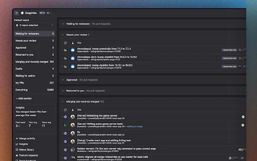 Graphite ডাউনলোড করুন – GitHub PR-এর জন্য সেরা কোড রিভিউ টুল - Screenshot 1