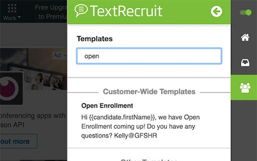 TextRecruit Extension ডাউনলোড করুন – রিক্রুটারদের জন্য সেরা টুল - Screenshot 5
