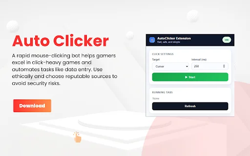 Auto Clicker ডাউনলোড করুন – সেরা ক্রোম অটো ক্লিক টুল - Screenshot 1