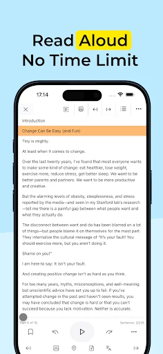 TTS Reader Pro ডাউনলোড করুন – আনলিমিটেড টেক্সট টু স্পিচ - Screenshot 2