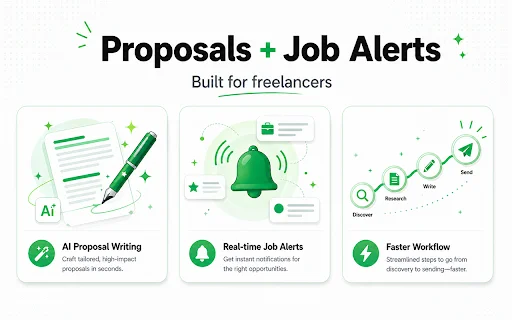 UpCat ডাউনলোড করুন – Upwork-এ AI কভার লেটার ও জব অ্যালার্ট - Screenshot 1