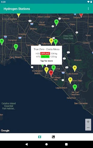 Hydrogen Stations USA ডাউনলোড করুন – হাইড্রোজেন ফুয়েল স্টেশন খুঁজুন - Screenshot 12