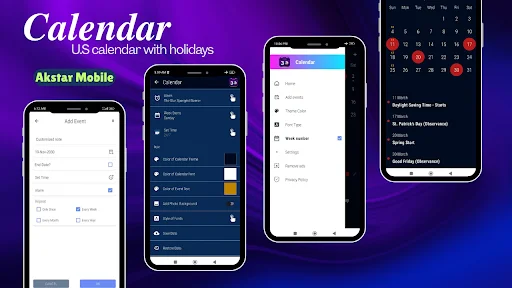 US Calendar 2026 ডাউনলোড করুন – ছুটির দিন ও রিমাইন্ডার সহ - Screenshot 1