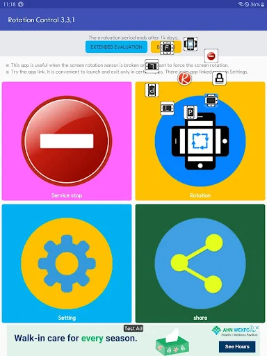 Screen Rotation Control ডাউনলোড করুন – ৬টি মোড সাপোর্ট - Screenshot 13