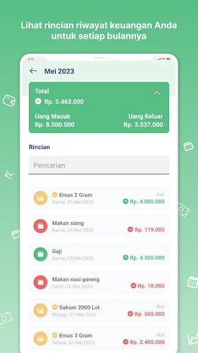 Pitih ডাউনলোড করুন – আপনার আর্থিক হিসাব রাখার সেরা অফলাইন অ্যাপ - Screenshot 4