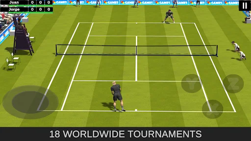 Tennis Slice: World Tour ডাউনলোড করুন – সেরা ৩ডি টেনিস গেম - Screenshot 1