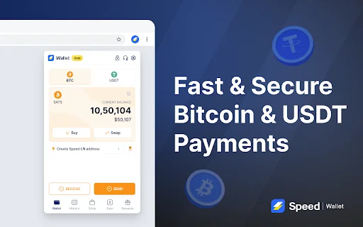 Speed Bitcoin Lightning Wallet ডাউনলোড করুন – দ্রুত বিটকয়েন পেমেন্ট - Screenshot 1