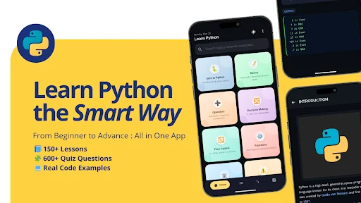 Learn Python: Quiz & More ডাউনলোড করুন – পাইথন শিখুন সহজে - Screenshot 1