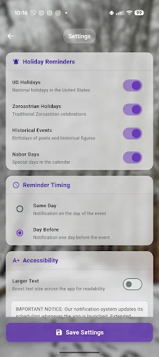 Gahshomar Zoroastrian Calendar ডাউনলোড করুন – পার্সিয়ান ও জরাথ্রুস্ট ক্যালেন্ডার - Screenshot 2