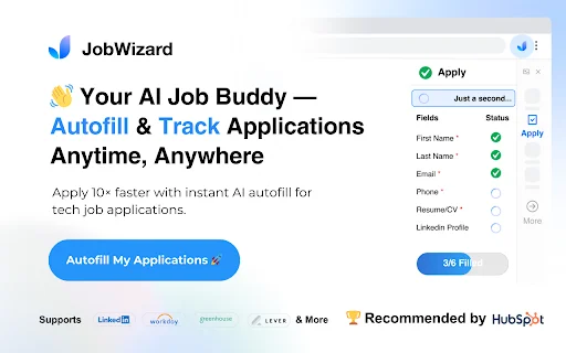 JobWizard ডাউনলোড করুন – AI দিয়ে দ্রুত চাকরির আবেদন করুন - Screenshot 1