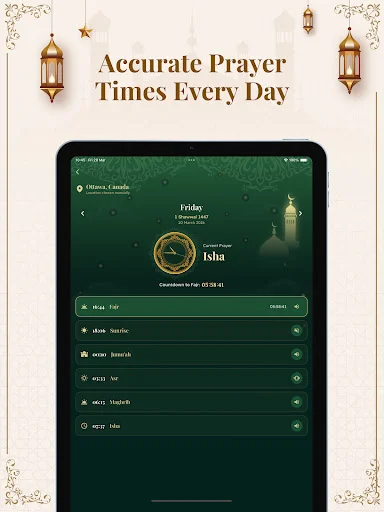 Prayer Time: Qibla, Azan & Dua ডাউনলোড করুন – সঠিক নামাজের সময় - Screenshot 13