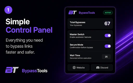 Bypass Tools Helper ডাউনলোড করুন – দ্রুত ব্রাউজিংয়ের জন্য সেরা টুল - Screenshot 1