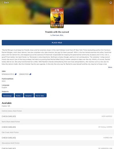 CountyCat Mobile App ডাউনলোড করুন – লাইব্রেরি সেবা এখন হাতের মুঠোয় - Screenshot 16