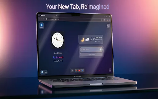 GNT: Glass New Tab ডাউনলোড করুন – iOS স্টাইল ড্যাশবোর্ড - Screenshot 2