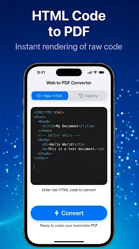 HTML to PDF Converter ডাউনলোড করুন – দ্রুত এবং নিরাপদ ওয়েব কনভার্টার - Screenshot 2