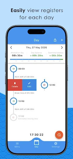 Easy Time Tracker ডাউনলোড করুন – সেরা ওয়ার্ক আওয়ার্স ট্র্যাকার - Screenshot 1