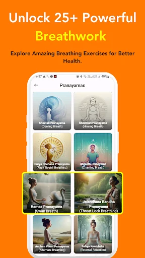 Pranayama Breathing Exercise ডাউনলোড করুন – মানসিক প্রশান্তি ও স্বাস্থ্যের জন্য - Screenshot 11