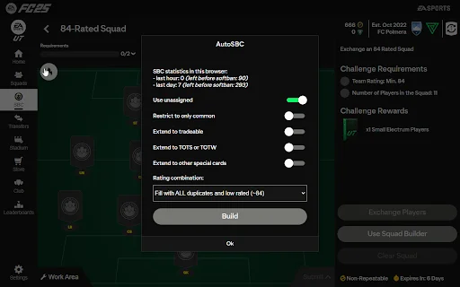 AutoSBC ডাউনলোড করুন – EAFC-এ দ্রুত SBC সমাধানের সেরা টুল - Screenshot 2