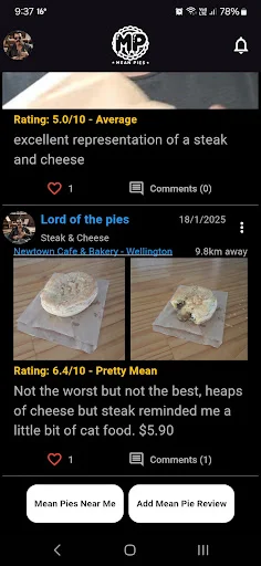 Mean Pies ডাউনলোড করুন – সেরা পাই খুঁজে পাওয়ার সহজ উপায় - Screenshot 1