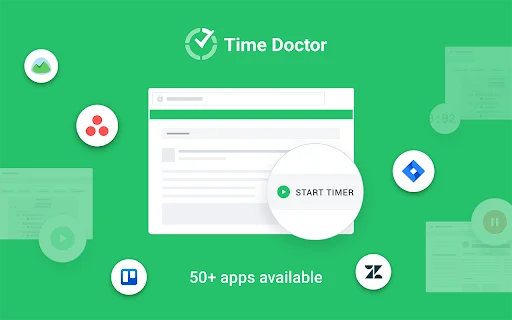 Time Doctor Chrome Extension ডাউনলোড করুন – সেরা টাইম ট্র্যাকিং - Screenshot 1
