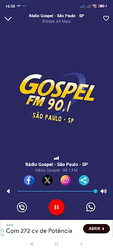 Rede de Rádios Gospel FM ডাউনলোড করুন – সেরা গসপেল মিউজিক অ্যাপ - Screenshot 5