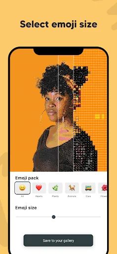 Emoji Photo Mosaic ডাউনলোড করুন – আপনার ছবিকে ইমোজিতে রূপান্তর করুন - Screenshot 3