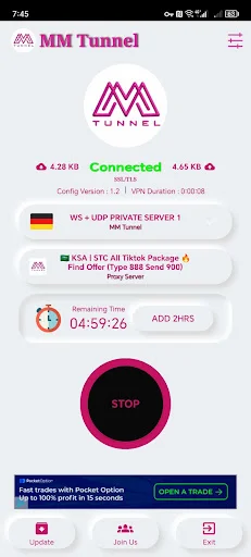 MM Tunnel Latest Version Download – Fast & Secure VPN Free - Screenshot 3