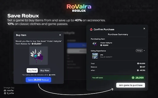 RoValra – Roblox উন্নত করুন | সেরা ফ্রি Roblox এক্সটেনশন - Screenshot 2