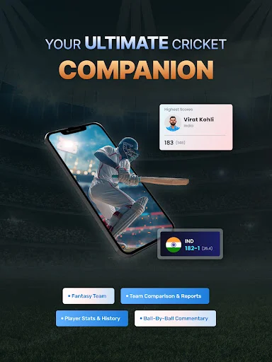 Cricket LineX ডাউনলোড করুন – দ্রুততম লাইভ স্কোর ও আপডেট পান - Screenshot 9