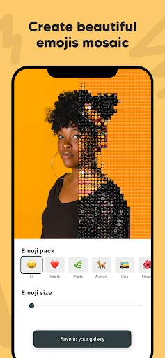 Emoji Photo Mosaic ডাউনলোড করুন – আপনার ছবিকে ইমোজিতে রূপান্তর করুন - Screenshot 1