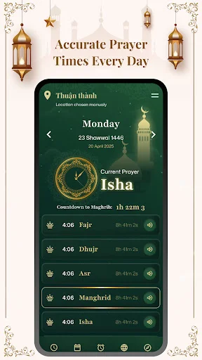 Prayer Time: Qibla, Azan & Dua ডাউনলোড করুন – সঠিক নামাজের সময় - Screenshot 6