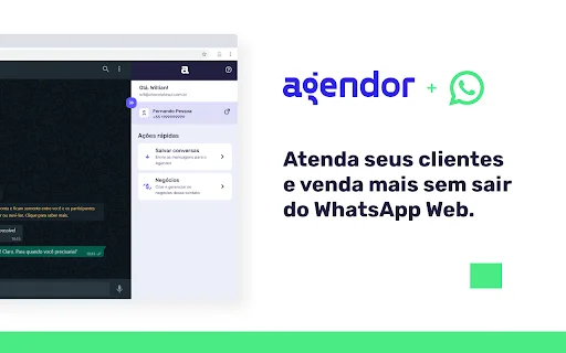 Agendor WhatsApp CRM – আপনার বিক্রয় বৃদ্ধির সেরা এক্সটেনশন - Screenshot 1
